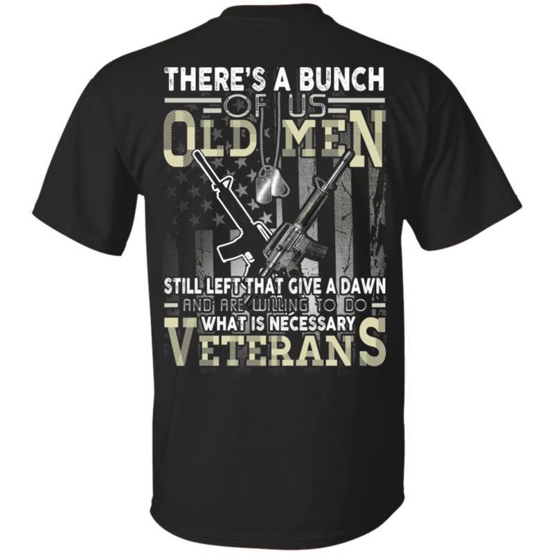 Military T-Shirt Old Men Veteran