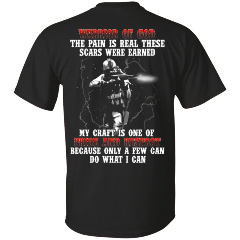 Military T-Shirt Veteran – Warrior Of God