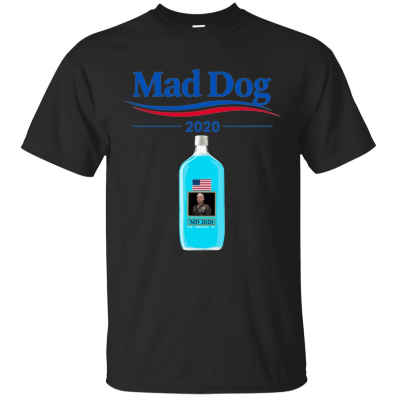 Military T-Shirt Funny Mad Dog 2020 Blue Men Front